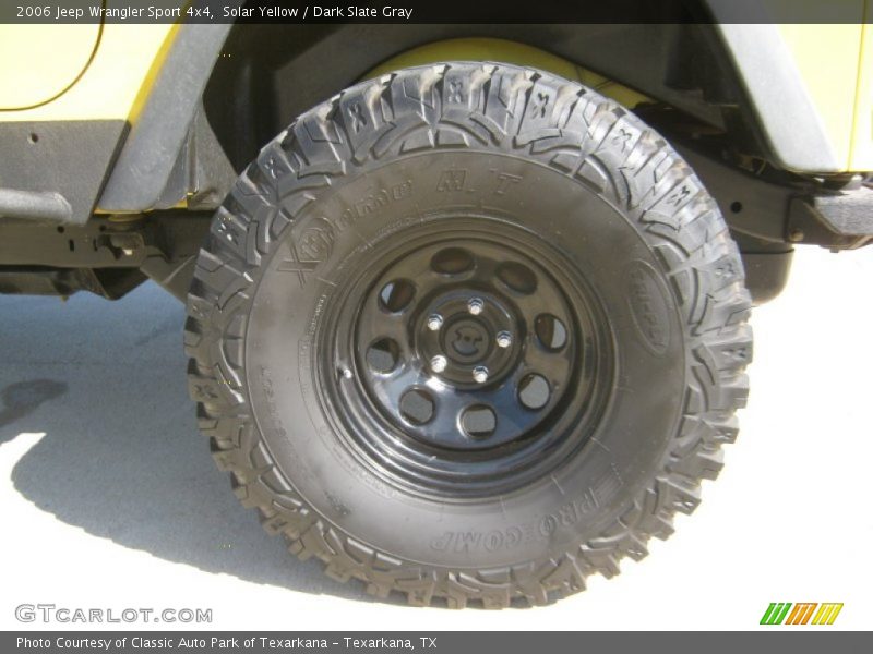 Solar Yellow / Dark Slate Gray 2006 Jeep Wrangler Sport 4x4