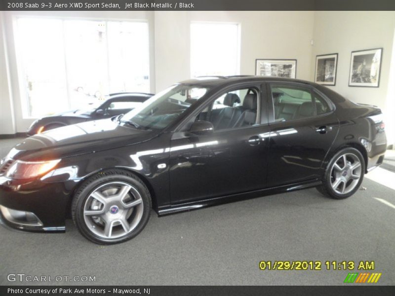 Jet Black Metallic / Black 2008 Saab 9-3 Aero XWD Sport Sedan