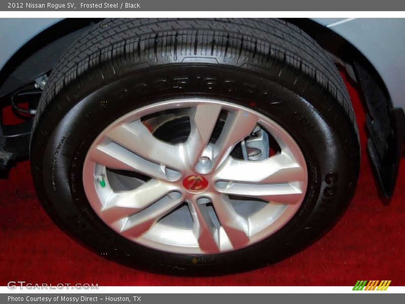 Frosted Steel / Black 2012 Nissan Rogue SV