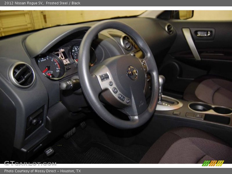 Frosted Steel / Black 2012 Nissan Rogue SV