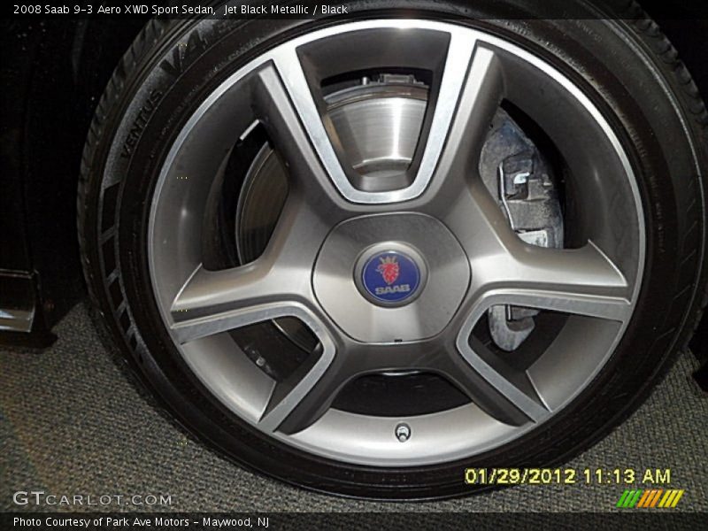 Jet Black Metallic / Black 2008 Saab 9-3 Aero XWD Sport Sedan