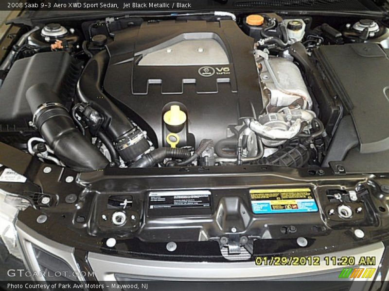 Jet Black Metallic / Black 2008 Saab 9-3 Aero XWD Sport Sedan