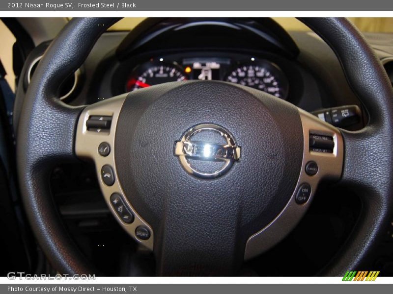 Frosted Steel / Black 2012 Nissan Rogue SV