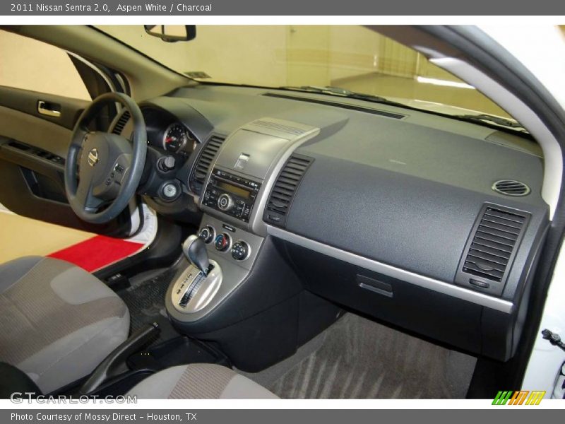 Aspen White / Charcoal 2011 Nissan Sentra 2.0