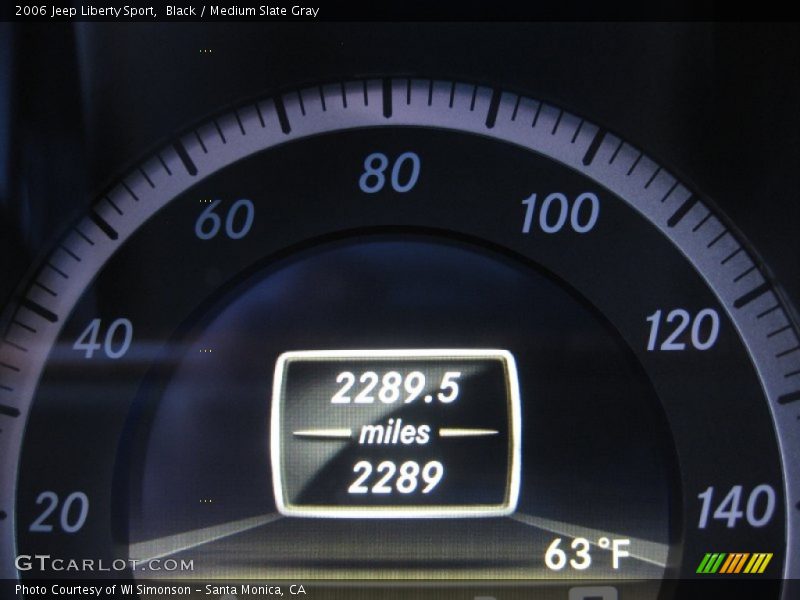 Black / Medium Slate Gray 2006 Jeep Liberty Sport