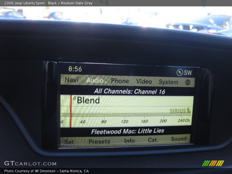 Black / Medium Slate Gray 2006 Jeep Liberty Sport