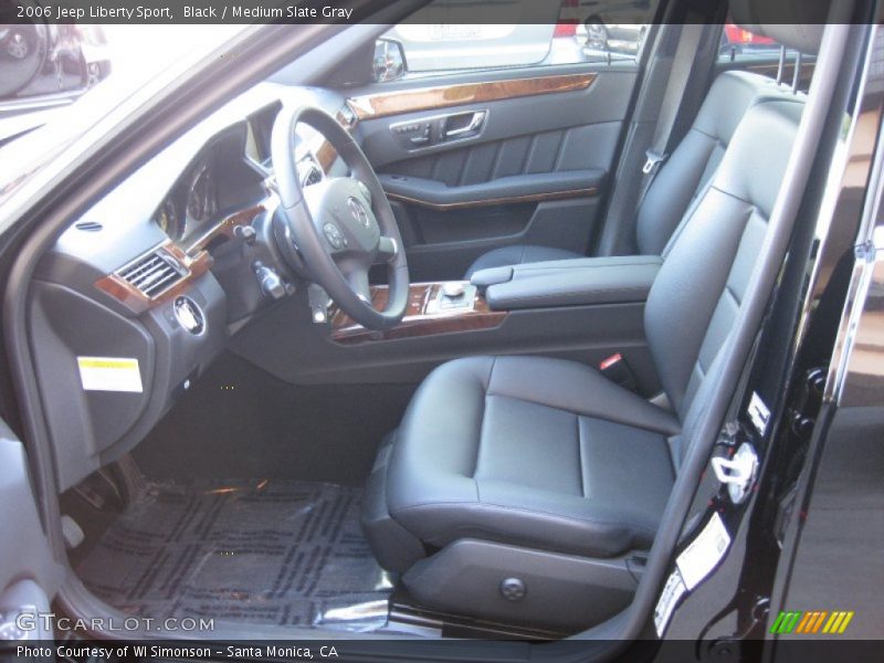 Black / Medium Slate Gray 2006 Jeep Liberty Sport