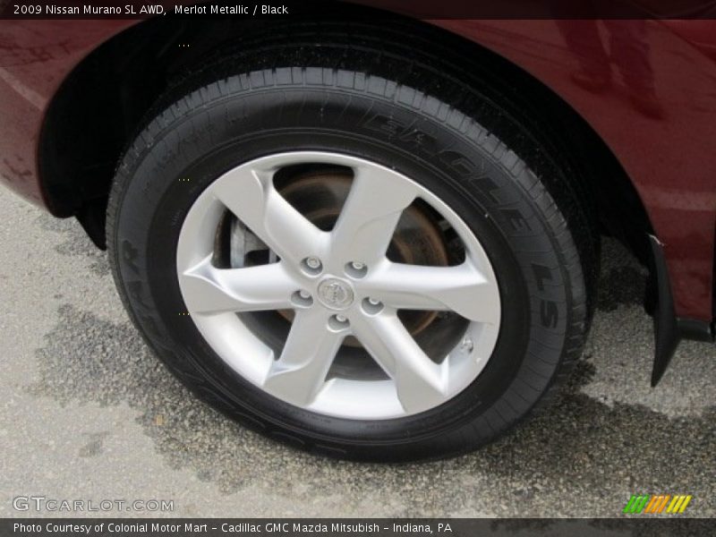 Merlot Metallic / Black 2009 Nissan Murano SL AWD