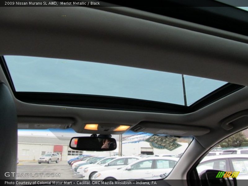 Merlot Metallic / Black 2009 Nissan Murano SL AWD
