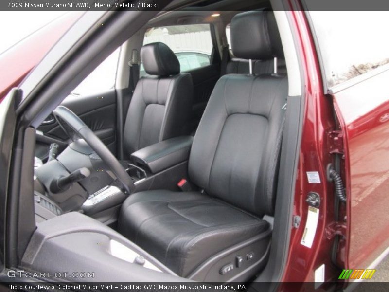 Merlot Metallic / Black 2009 Nissan Murano SL AWD