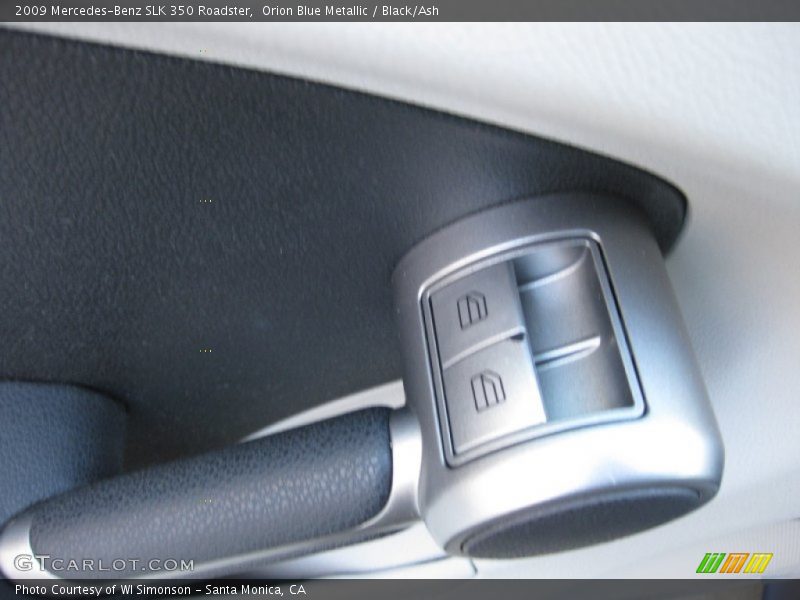Orion Blue Metallic / Black/Ash 2009 Mercedes-Benz SLK 350 Roadster
