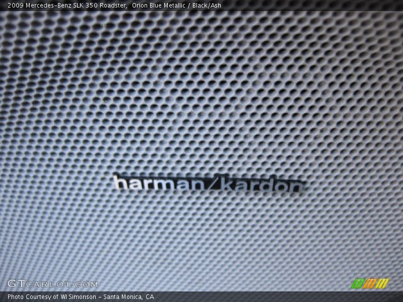Orion Blue Metallic / Black/Ash 2009 Mercedes-Benz SLK 350 Roadster