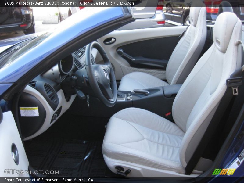 Orion Blue Metallic / Black/Ash 2009 Mercedes-Benz SLK 350 Roadster