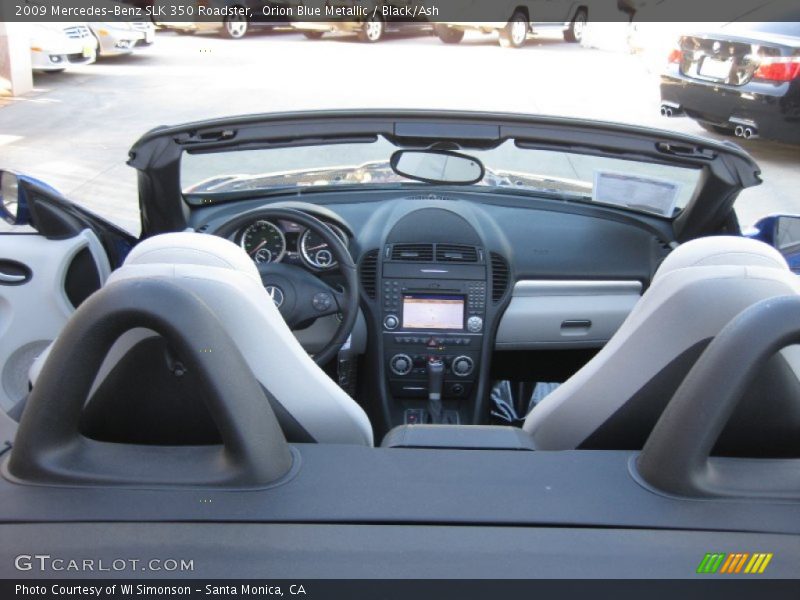 Orion Blue Metallic / Black/Ash 2009 Mercedes-Benz SLK 350 Roadster