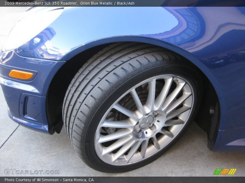 Orion Blue Metallic / Black/Ash 2009 Mercedes-Benz SLK 350 Roadster