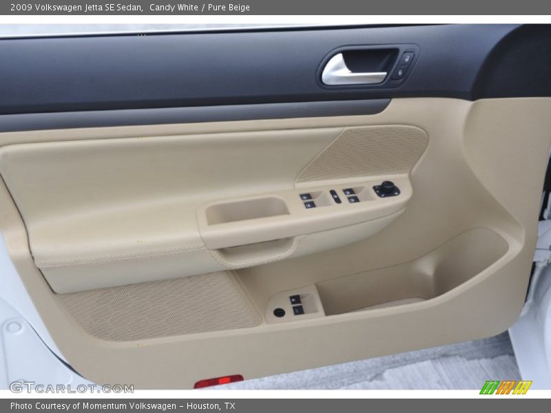Candy White / Pure Beige 2009 Volkswagen Jetta SE Sedan