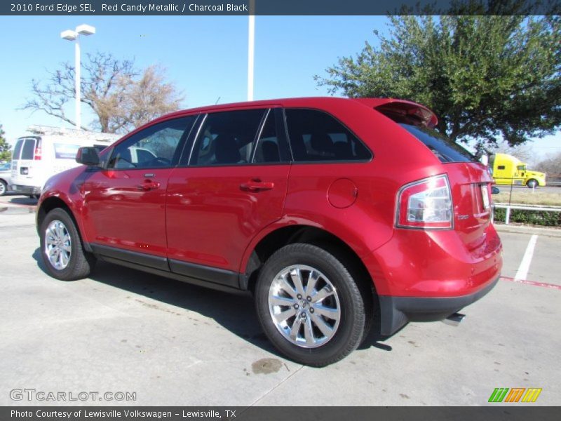 Red Candy Metallic / Charcoal Black 2010 Ford Edge SEL
