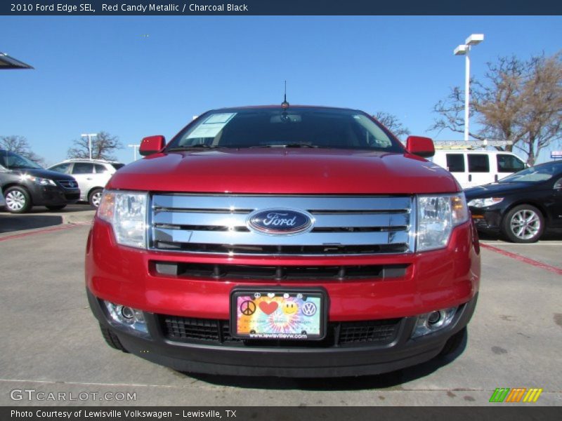 Red Candy Metallic / Charcoal Black 2010 Ford Edge SEL