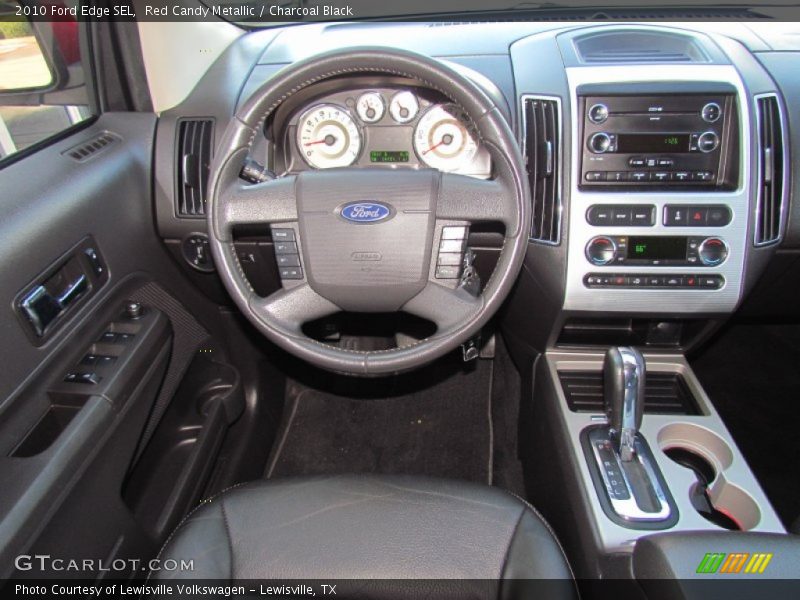 Red Candy Metallic / Charcoal Black 2010 Ford Edge SEL