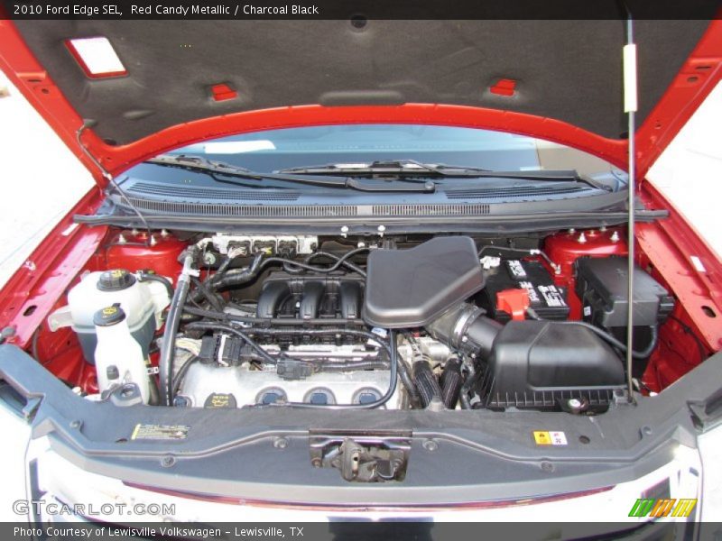 Red Candy Metallic / Charcoal Black 2010 Ford Edge SEL