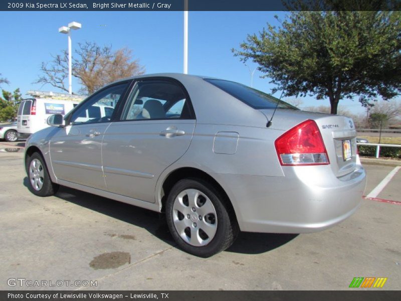 Bright Silver Metallic / Gray 2009 Kia Spectra LX Sedan