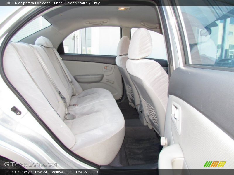Bright Silver Metallic / Gray 2009 Kia Spectra LX Sedan