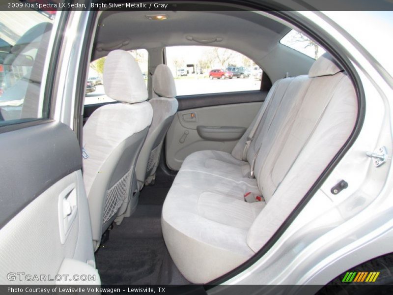 Bright Silver Metallic / Gray 2009 Kia Spectra LX Sedan
