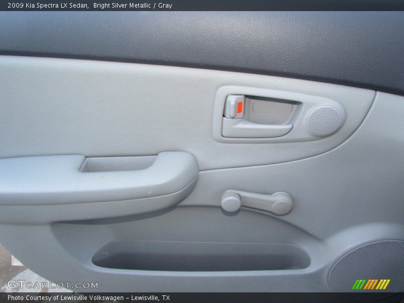Bright Silver Metallic / Gray 2009 Kia Spectra LX Sedan