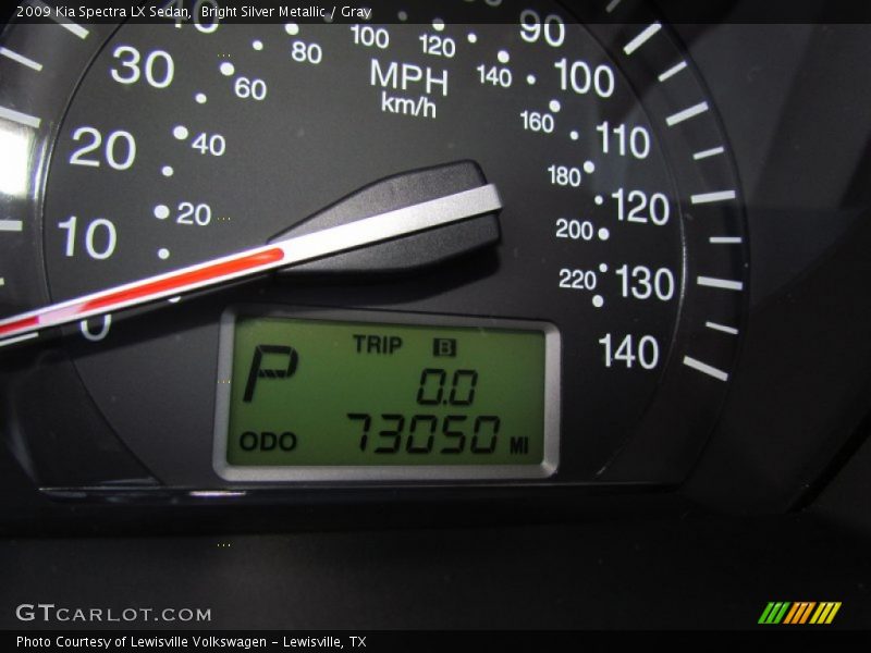 Bright Silver Metallic / Gray 2009 Kia Spectra LX Sedan
