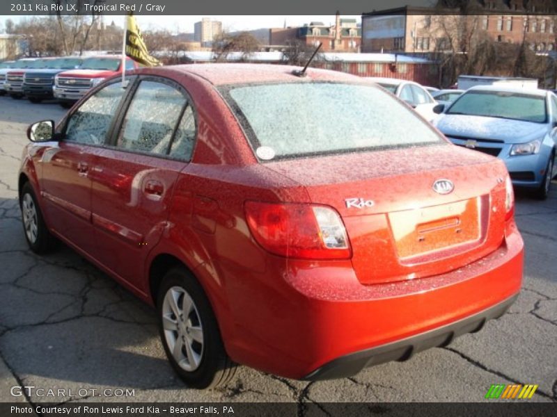 Tropical Red / Gray 2011 Kia Rio LX