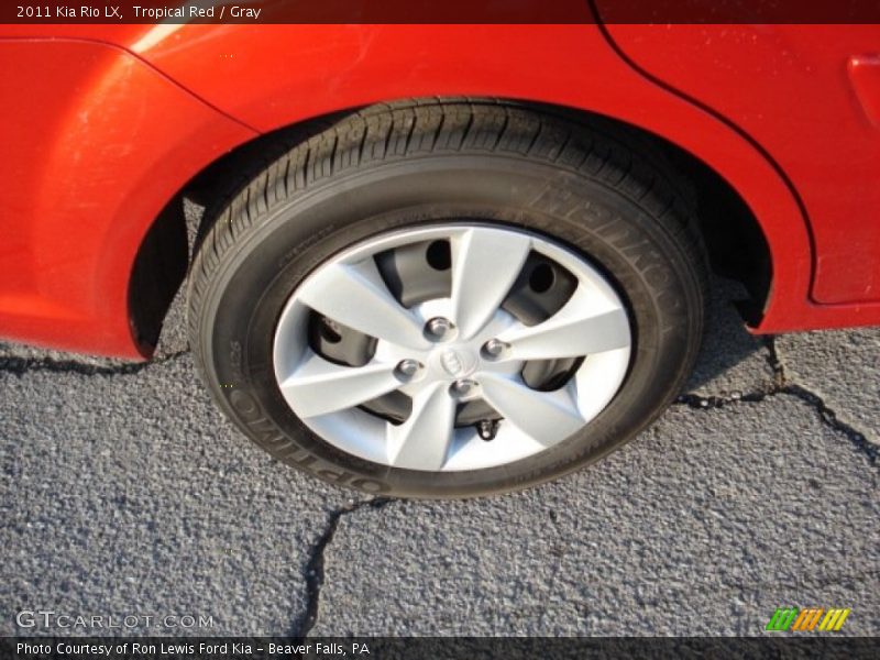 Tropical Red / Gray 2011 Kia Rio LX