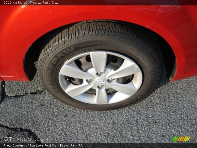 Tropical Red / Gray 2011 Kia Rio LX