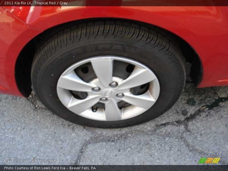 Tropical Red / Gray 2011 Kia Rio LX