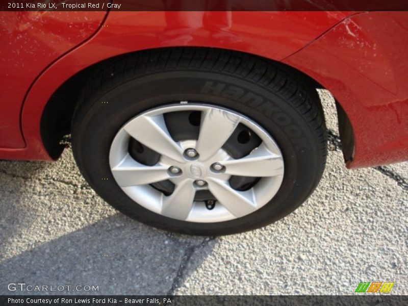 Tropical Red / Gray 2011 Kia Rio LX