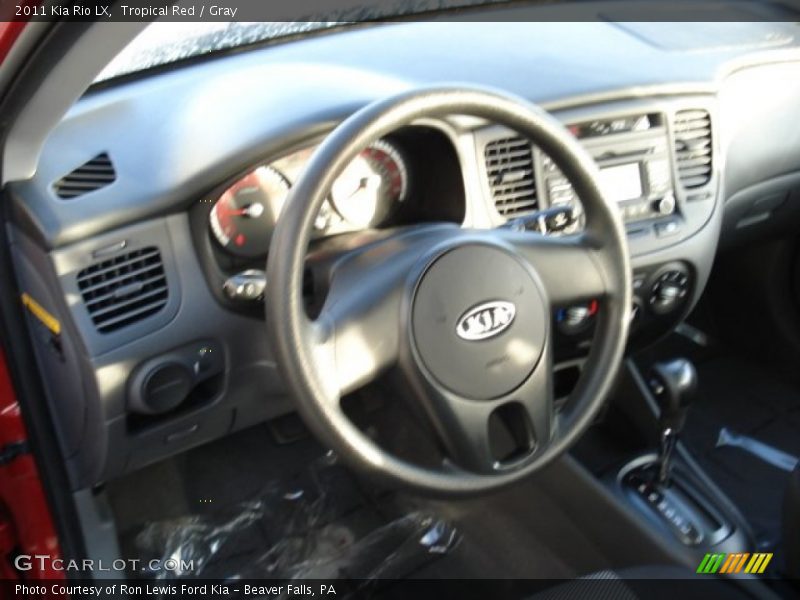 Tropical Red / Gray 2011 Kia Rio LX