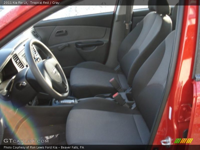 Tropical Red / Gray 2011 Kia Rio LX