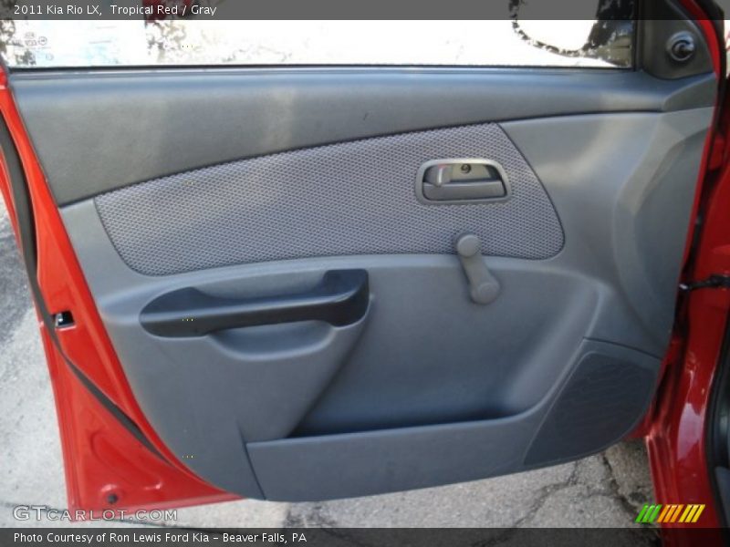 Tropical Red / Gray 2011 Kia Rio LX