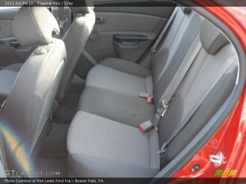 Tropical Red / Gray 2011 Kia Rio LX