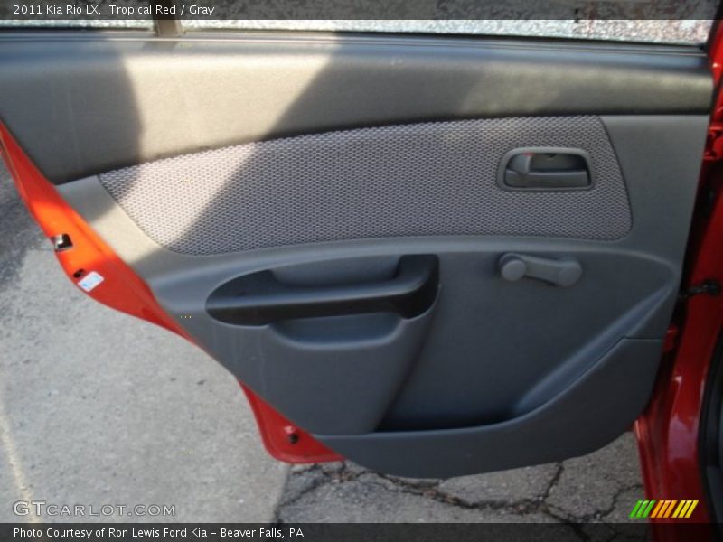 Tropical Red / Gray 2011 Kia Rio LX