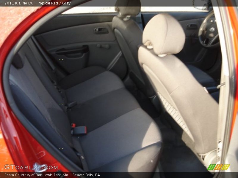 Tropical Red / Gray 2011 Kia Rio LX