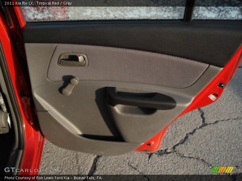 Tropical Red / Gray 2011 Kia Rio LX