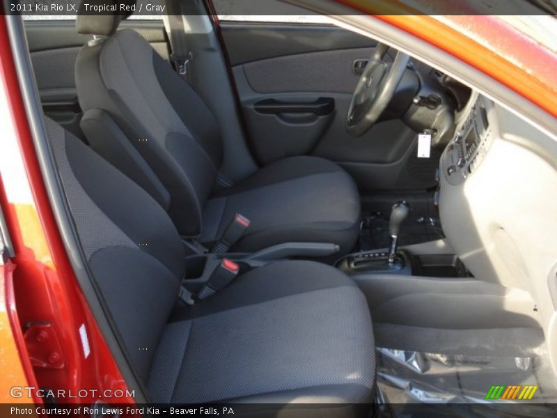 Tropical Red / Gray 2011 Kia Rio LX