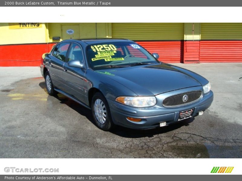 Titanium Blue Metallic / Taupe 2000 Buick LeSabre Custom