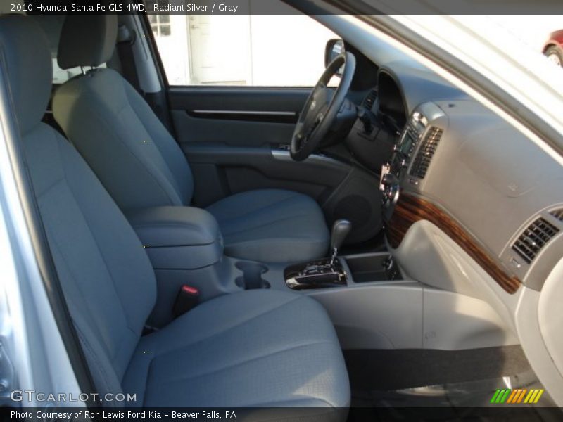 Radiant Silver / Gray 2010 Hyundai Santa Fe GLS 4WD