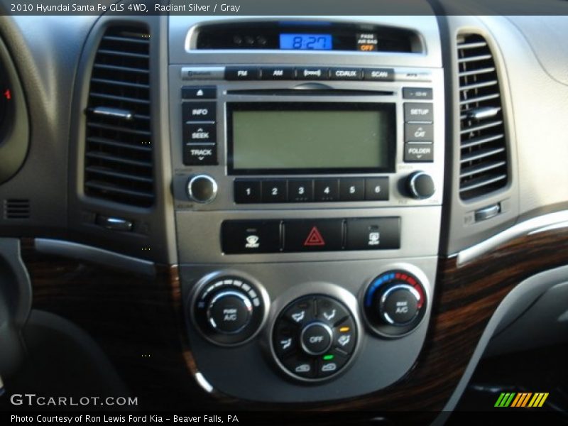 Radiant Silver / Gray 2010 Hyundai Santa Fe GLS 4WD