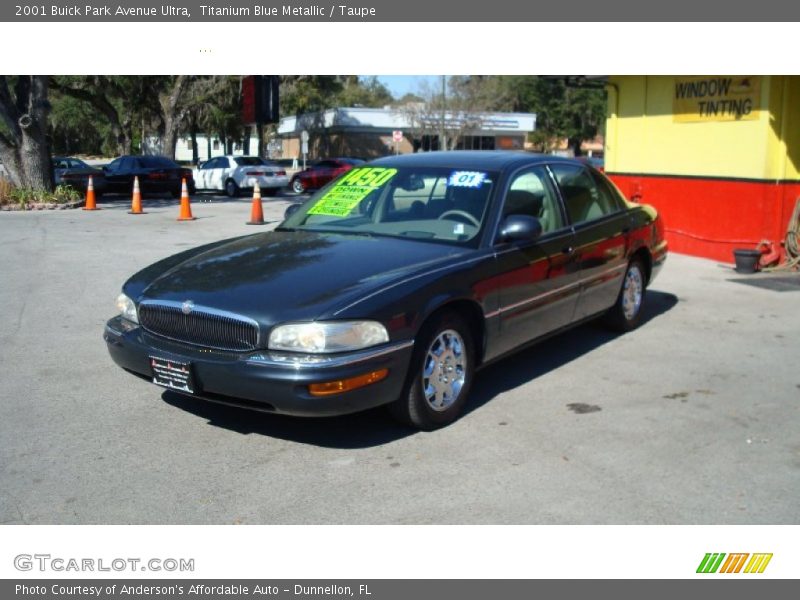 Titanium Blue Metallic / Taupe 2001 Buick Park Avenue Ultra