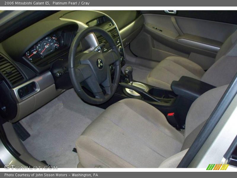 Platinum Pearl / Gray 2006 Mitsubishi Galant ES