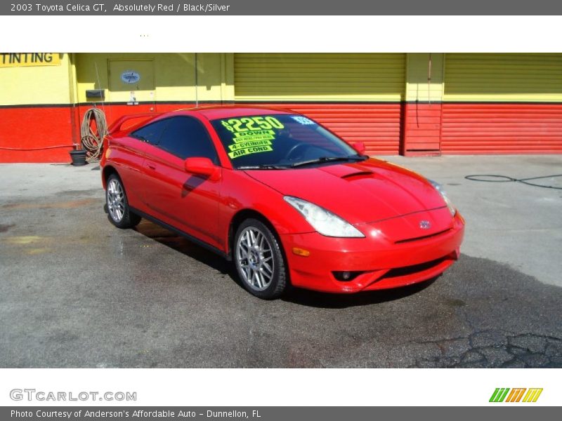 Absolutely Red / Black/Silver 2003 Toyota Celica GT