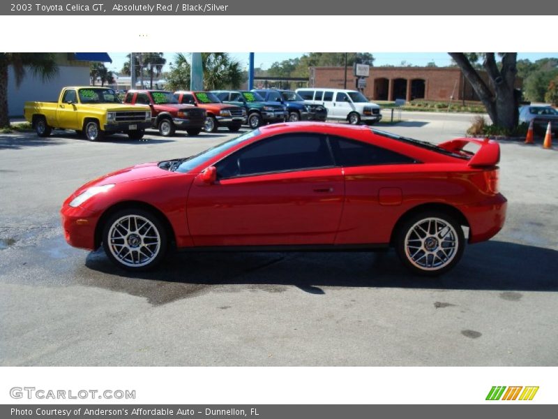 Absolutely Red / Black/Silver 2003 Toyota Celica GT