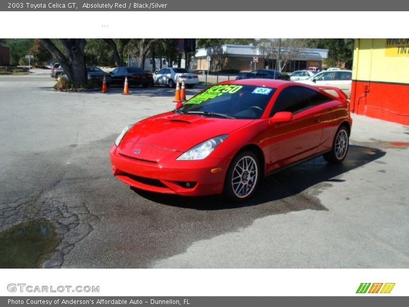 Absolutely Red / Black/Silver 2003 Toyota Celica GT